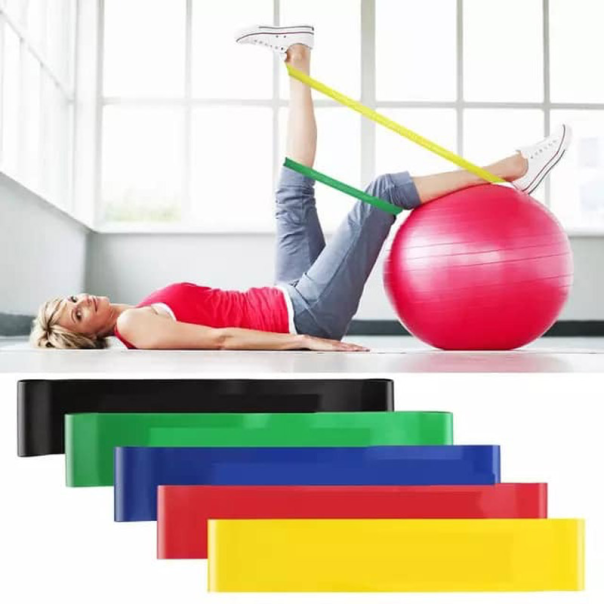 Power band gume za vezbanje krace (set 5 traka) - 610885