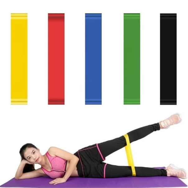 Power band gume za vezbanje krace (set 5 traka) - 610885