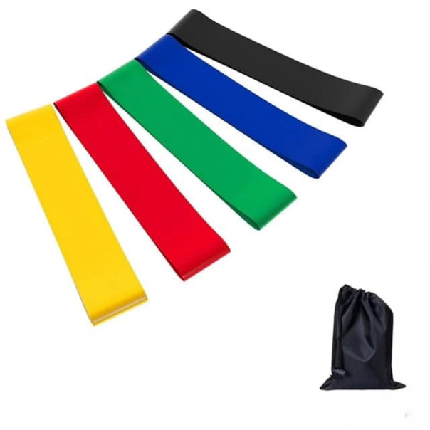 Power band gume za vezbanje krace (set 5 traka) - 610885
