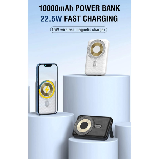Power Bank Aspor A326 Mag Charger 22.5W 10000 mAh crni - 621989