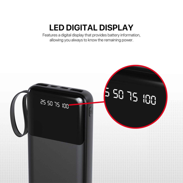 Power bank Fantech S3 10000mAh 10W ljubicasti - G220833