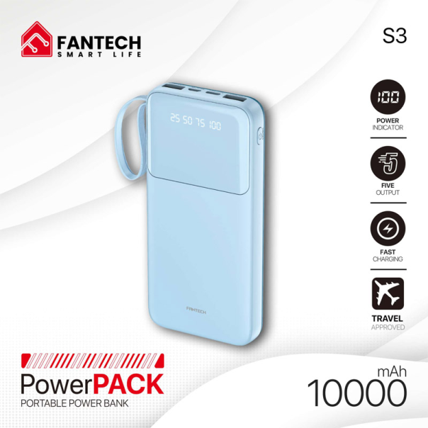 Power bank Fantech S3 10000mAh 10W plavi - G220832