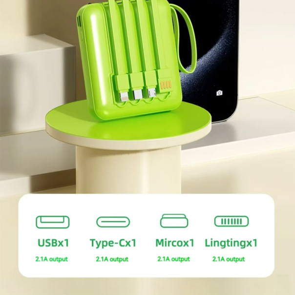 Power Bank Fast Charger 20000 mAh ljubicasti - 613190