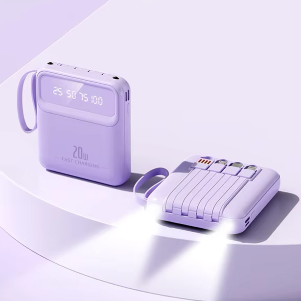 Power Bank Fast Charger 20000 mAh ljubicasti - 613190