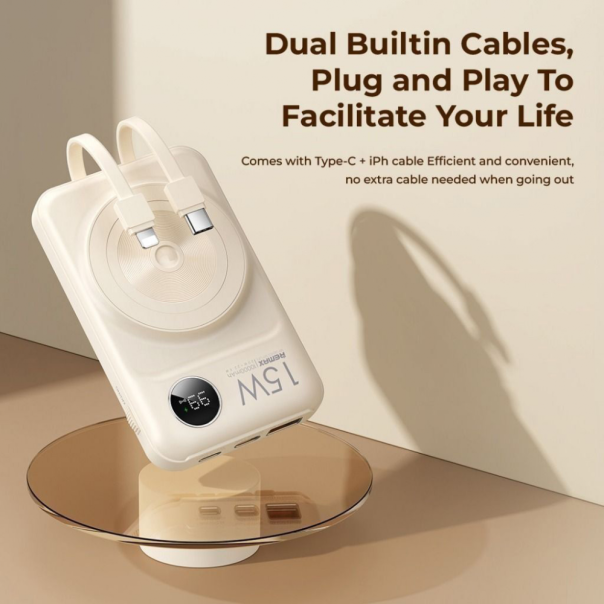 REMAX Power bank Magsafe Lecho Series RPP-527 PD 20W + QC 22.5W Fast Charging 10000mAh beli - 215569