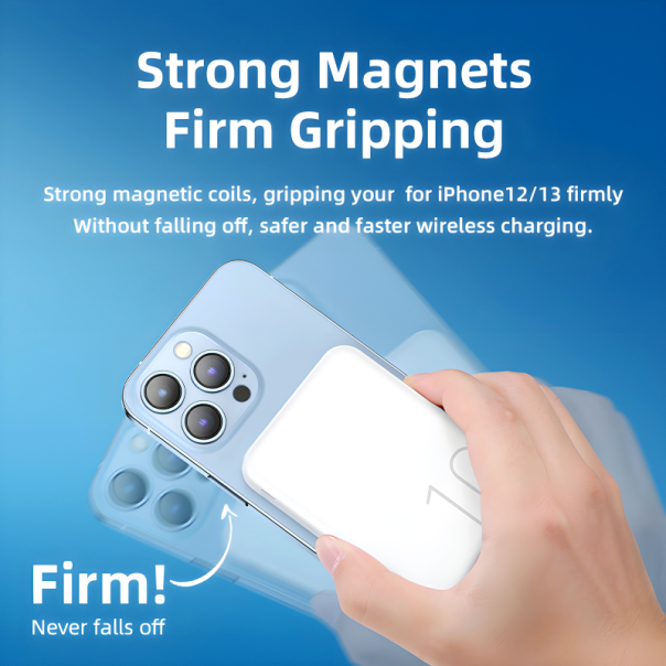 Power bank prenosiva baterija Magsafe REMAX Usion Series RPP-65 PD 20W + QC 15W Fast Charging 10000mAh plavi - 215574