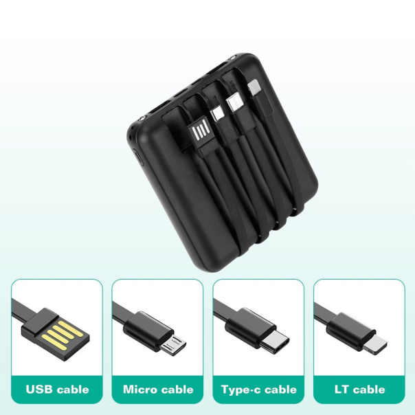 Power Bank Mirror LED Digital Display 10.000 mAh DC 5V/ 2.1A crni - 057929