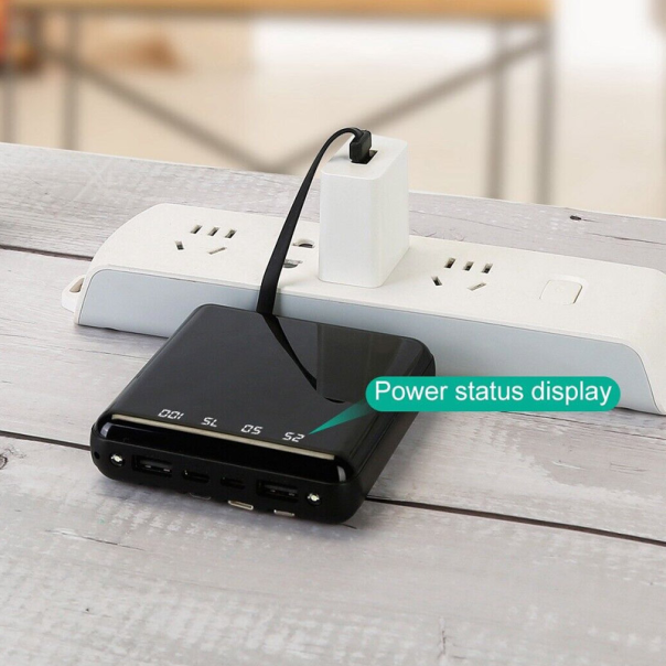 Power Bank Mirror LED Digital Display 10.000 mAh DC 5V/ 2.1A crni - 057929