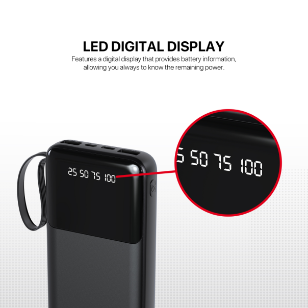 Power bank Prenosiva baterija Fantech S3 10000mAh, 10W crni - 220830