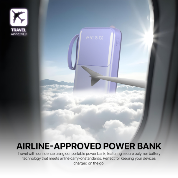 Power bank Prenosiva baterija Fantech S3 10000mAh, 10W  ljubicasti - 220833