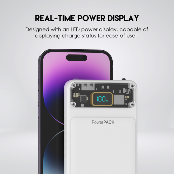 Power bank Prenosiva baterija Fantech T1 10000mAh QC, PD, 22.5W  beli - 220835