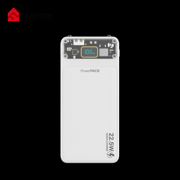 Power bank Prenosiva baterija Fantech T1 10000mAh QC, PD, 22.5W  beli - 220835
