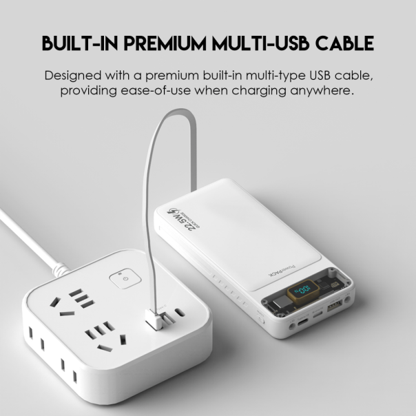 Power bank Prenosiva baterija Fantech T1 10000mAh QC, PD, 22.5W crni - 220834