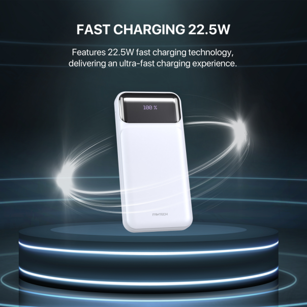Power bank Prenosiva baterija Fantech T2 10000mAh QC, PD, 22.5W  beli - 220837