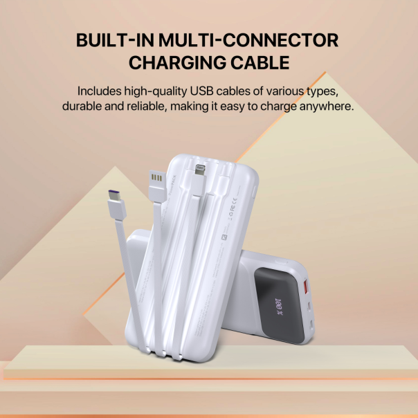 Power bank Prenosiva baterija Fantech T2 10000mAh QC, PD, 22.5W  ljubicasti - 220839