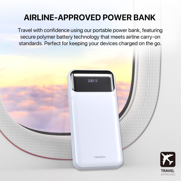 Power bank Prenosiva baterija Fantech T2 10000mAh QC, PD, 22.5W  ljubicasti - 220839