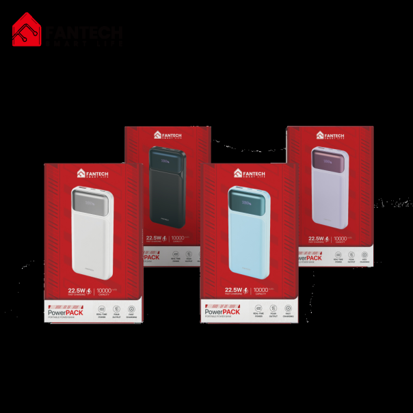 Power bank Prenosiva baterija Fantech T2 10000mAh QC, PD, 22.5W  ljubicasti - 220839
