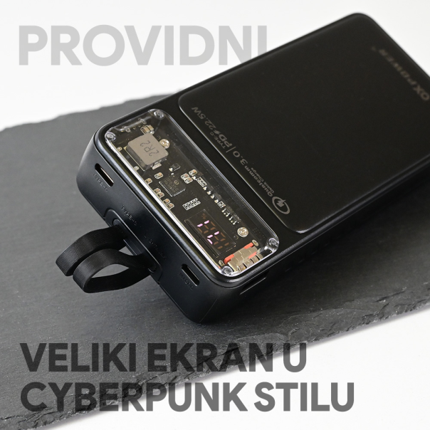 Power bank prenosiva baterija Oxpower P410 PD QC 22.5W 20000mAh crna - 216794