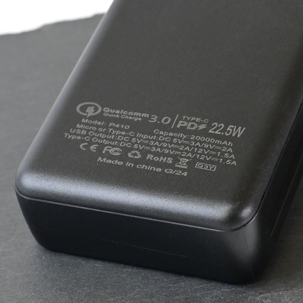 Power bank prenosiva baterija Oxpower P410 PD QC 22.5W 20000mAh crna - 216794