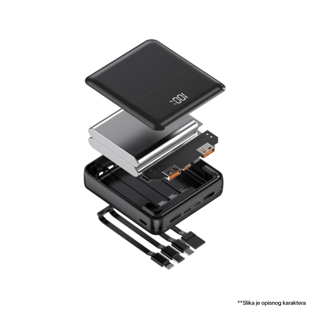 Power bank prenosiva baterija Oxpower PDC10 10000mAh bela - 220780