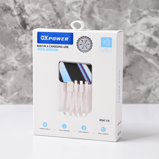 Power bank prenosiva baterija Oxpower PDC10 10000mAh bela - 220780