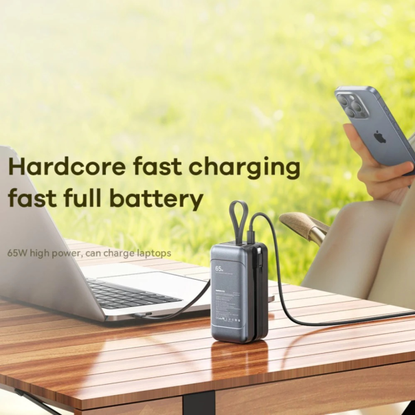 Power bank prenosiva baterija REMAX Dinba Series RPP-59 65W+60W PD+QC Fast Charging 20000mAh crni - 223128