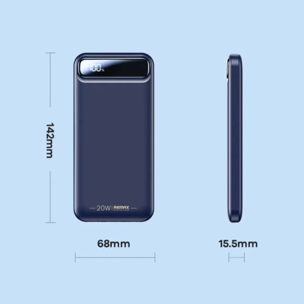 Power Bank Remax Bole Series RPP-520 20W+22.5W PD+QC 10000 mAh bela - 058762