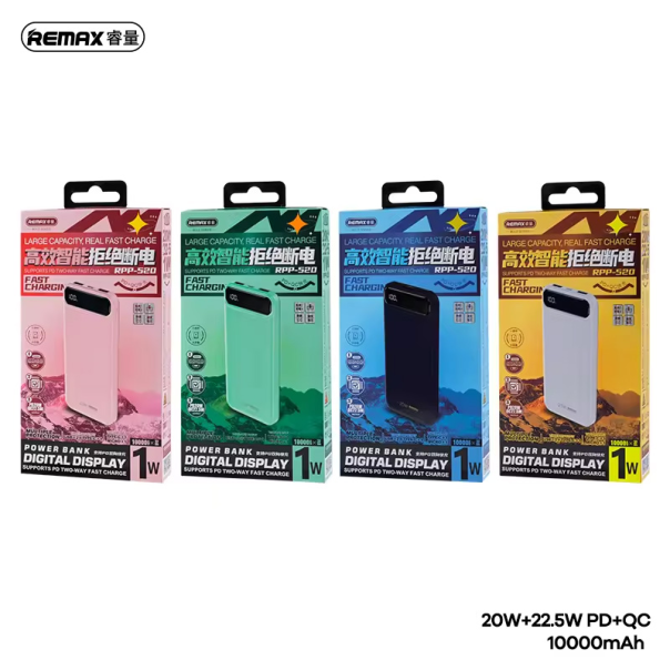 Power bank prenosiva baterija REMAX Bole Series RPP-520 PD20W+QC22.5W Fast Charging 10000mAh plavi - 217154