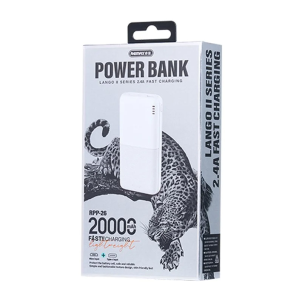 Power Bank Remax Lango II Series RPP-26 2.4A 20000 mah crna - 616801