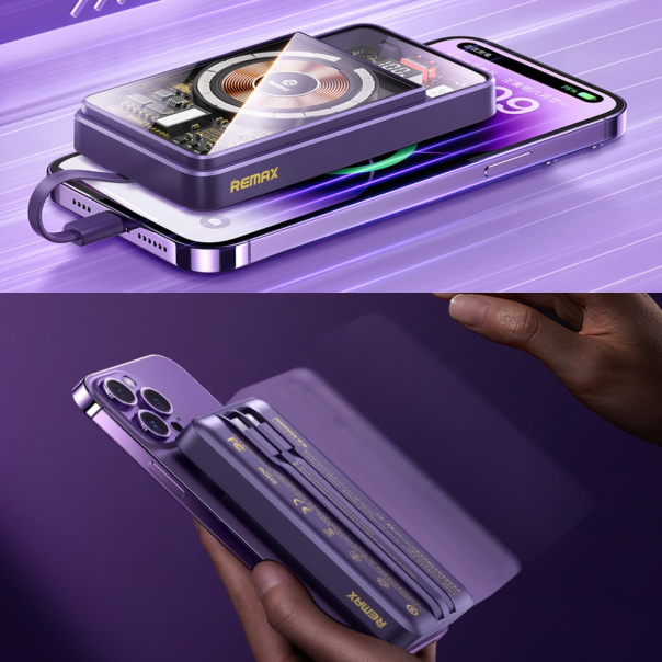 Power bank prenosiva baterija REMAX Phantom Series RPP-580 PD 20W+QC 22.5W 10000mAh crni - 217167-1