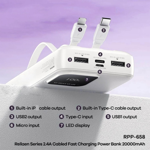Power Bank REMAX Rellaen Series RPP-658 20000mAh Fast Charging beli - 614737