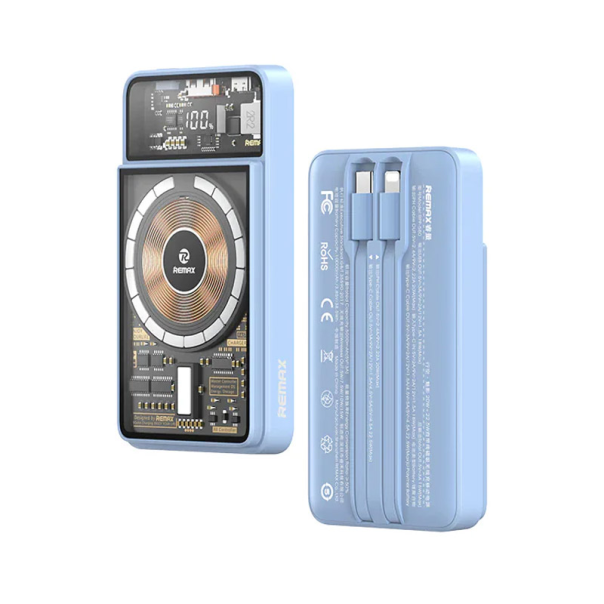 Power Bank Remax Walking-Phantom RPP-580 Mag Charger 20W+22.5W PD+QC 10000 mAh plava - 617509