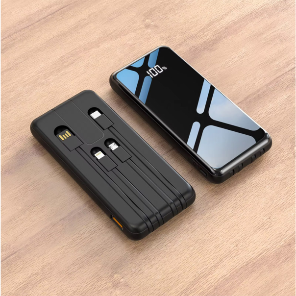 Power Bank wireless + 3u1 Aspor A305 PD 10000 mAh crna - 610474
