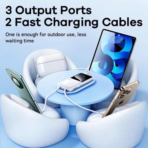 Power bank prenosiva baterija REMAX Cynlle Series RPP-680 PD 20W+QC 22.5W 20000mAh plavi - 217161