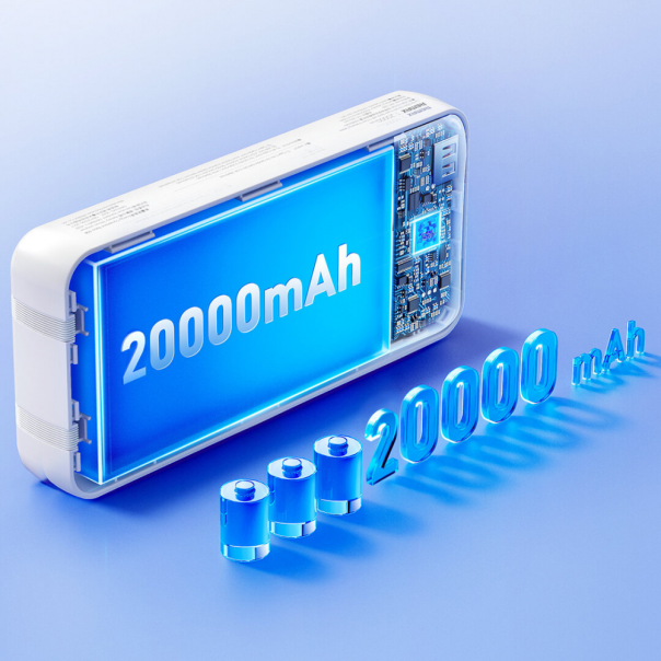 Power bank prenosiva baterija REMAX Cynlle Series RPP-680 PD 20W+QC 22.5W 20000mAh plavi - 217161