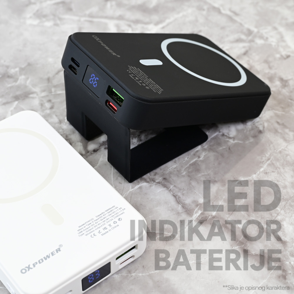 Power bank prenosiva baterija Magsafe Oxpower PD W101 10000mAh crna - 216804