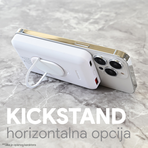 Power bank prenosiva baterija Magsafe Oxpower PD W51 5000mAh bela - 216796