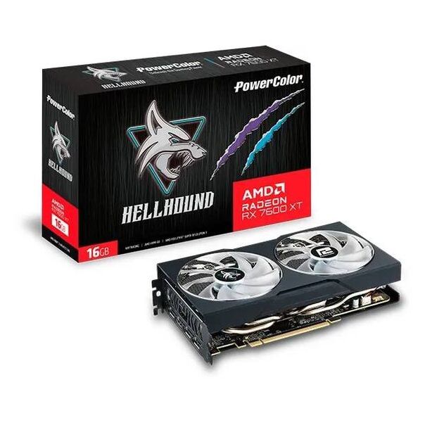 POWERCOLOR Grafička karta Hellhoound RX7600XT 16GB 128bit - RX7600XT 16G-L-OC
