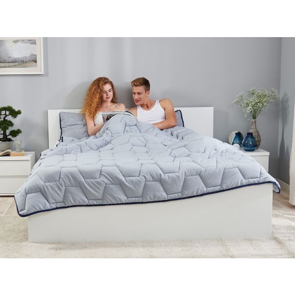 DORMEO AdaptiveGo set jastuk, jorgan i torba,siva, 140X200cm - 110084816-1