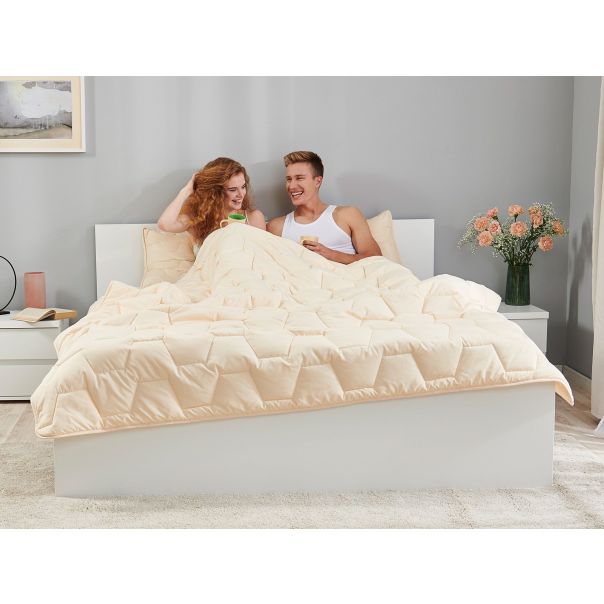 DORMEO AdaptiveGo set jastuk, jorgan i torba,krem, 200X200cm - 110084804-1