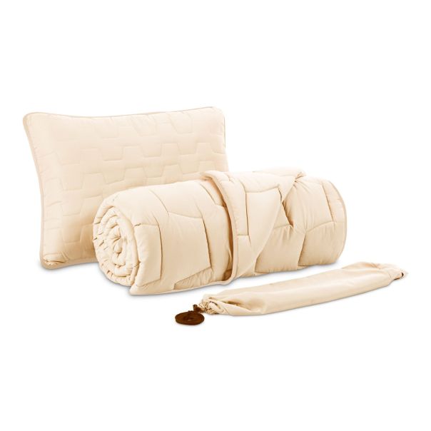 DORMEO AdaptiveGo set jastuk, jorgan i torba,krem, 200X200cm - 110084804-1