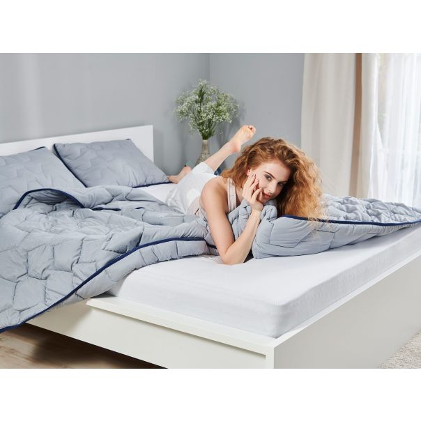DORMEO AdaptiveGo set jastuk, jorgan i torba,siva, 200X200cm - 110084817-1
