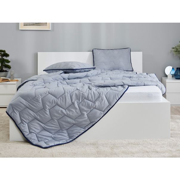 DORMEO AdaptiveGo set jastuk, jorgan i torba,siva, 200X200cm - 110084817-1