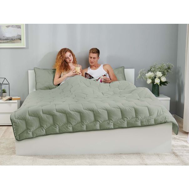 DORMEO AdaptiveGo set jastuk, jorgan i torba,zelena, 200X200cm - 110086431-1