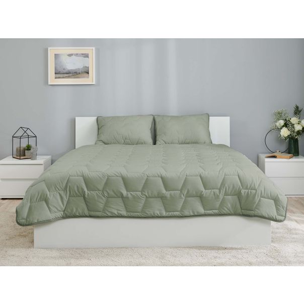 DORMEO AdaptiveGo set jastuk, jorgan i torba,zelena, 140X200cm - 110086430-1
