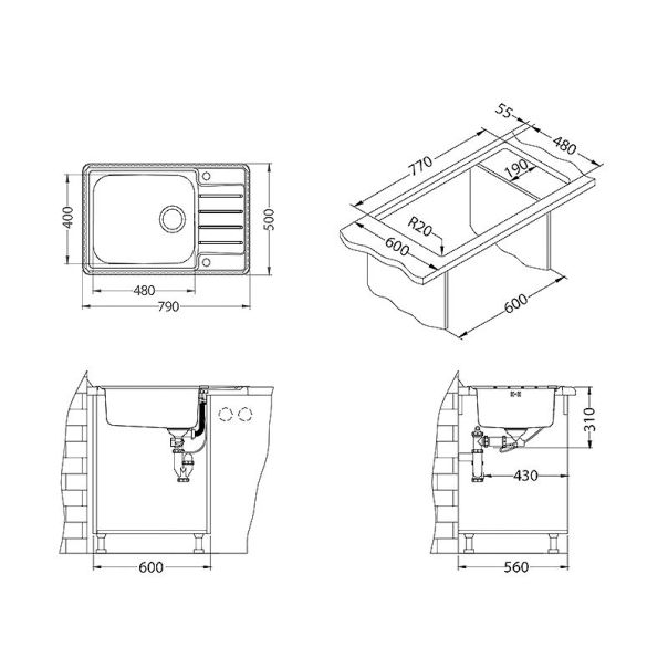ALVEUS Sudopera Praktik 120 fi 90 polu sjaj - 1122463