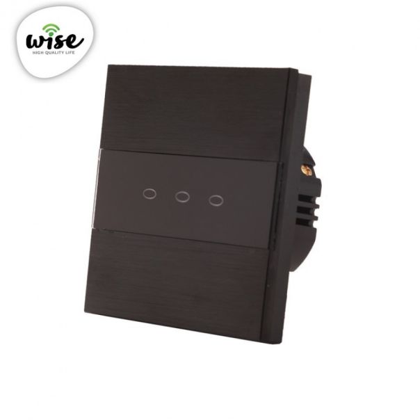 Wise Wise naizmenični prekidač, 3 tastera- aluminijumski panel - PMK000218A00000