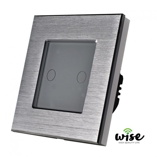 Wise Wise naizmenični prekidač, 2 tastera- aluminijumski panel - PMK000217A00000