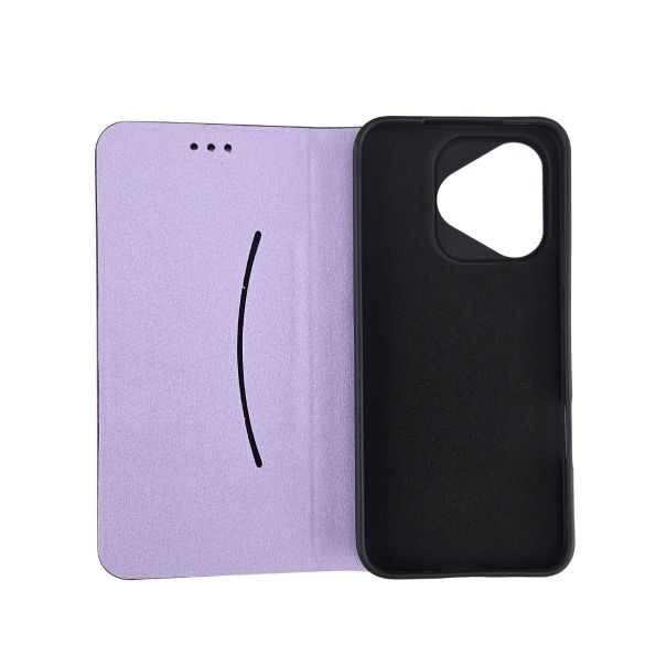 PREKLOPNA FUTROLA ELEGANT za Honor 400 Lite, ljubičasta - 1860149