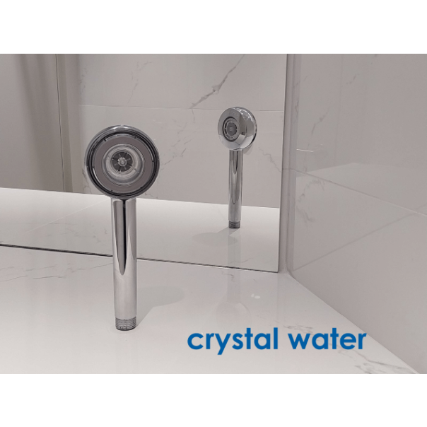 CRYSTAL WATER PREMIUM Tuš ručica, min.pritisak 0,5 bar,ušteda vode do 67%,H2Q sistem, hrom,ø7cm - R0003-1